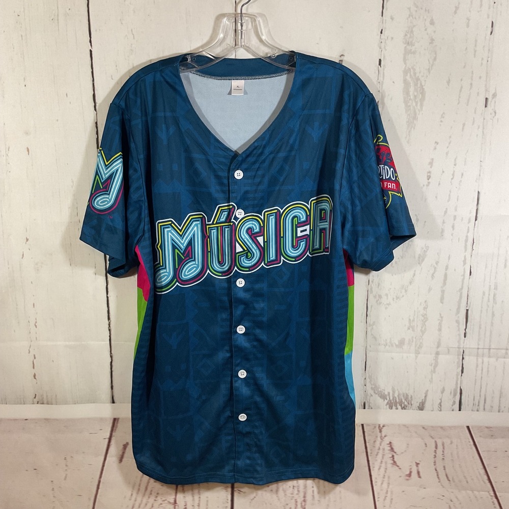 Memphis Redbirds Musica Baseball Jersey XL Limited Cinco de Mayo Latin Heritage